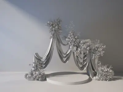 Floristry Fine art display 3D model