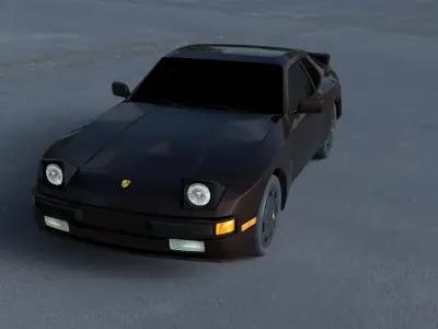 Porsche 944 S HDRI 3D model