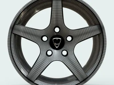 Affekta Rim 1 Sport Tuning Design Concept Low-poly 3D model