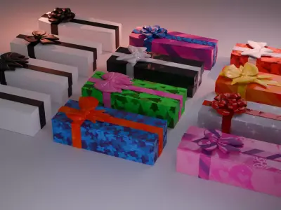 Modular gift coffin 3D model