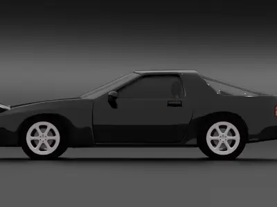 Mazda RX7 FC3S Low-poly 3D model