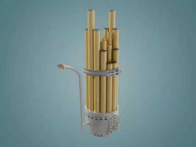 low profile instrument alto sheng Low-poly 3D model