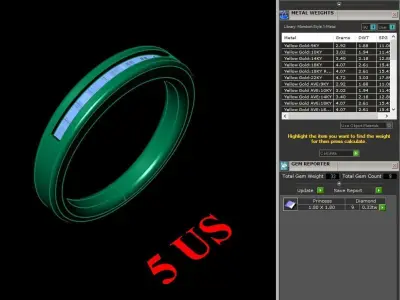 Luxury Men Rings Designs 6MR004 3D print model