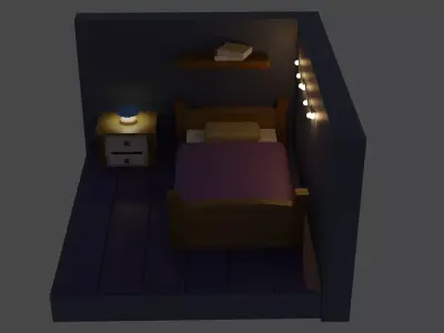 Bed Room Free 3D model
