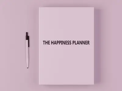 Book with box and pen 3D model