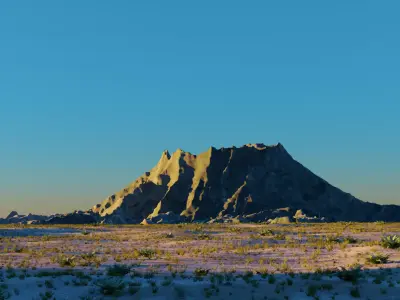 Desert field Free 3D model