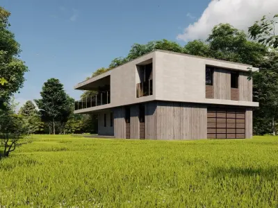 Casa Scene-villa-modern house 3D model