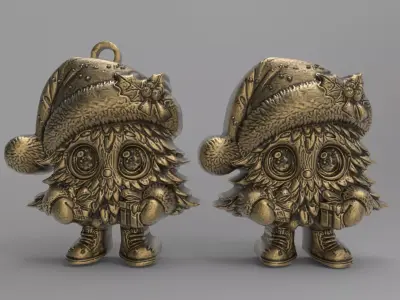 christmas tree decor  3D print model