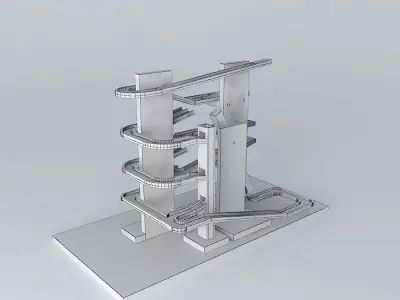 Balls clock 3D model