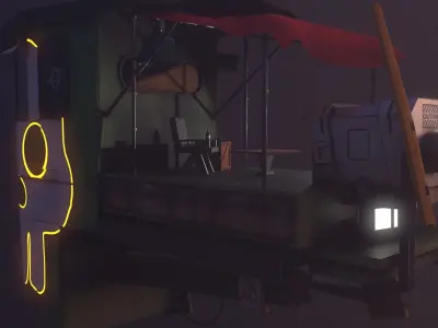 Stylize Fly  Ship  Low-poly 3D model