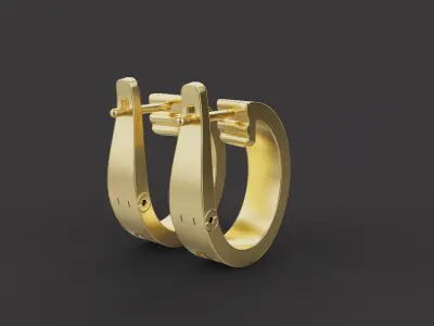 Earrings 30768 3D print model
