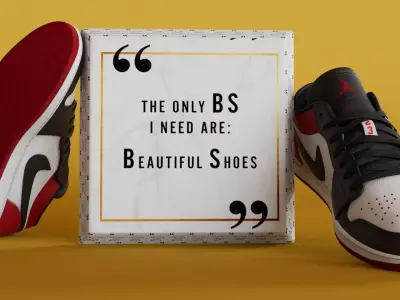 Air Jordan Low BlackToe Shoes  Low-poly 3D model