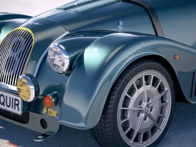 Morgan Plus 8 50th Anniversary 2018 with roof 3D model