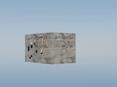 Nigerian Transformer house building Free low-poly 3D model