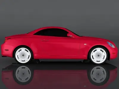 Toyota Soarer 430scv Low-poly 3D model