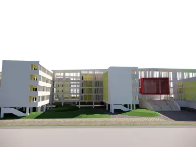 GROWT primary school design  3D model