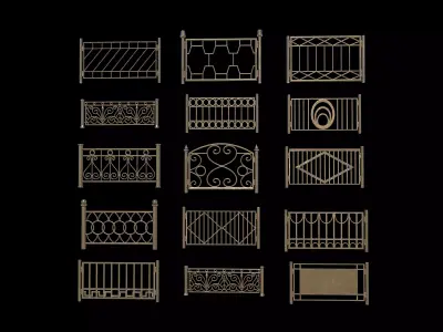 Railing  Pack 3D model