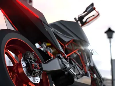 motorcycle wheels oz racing 3D model