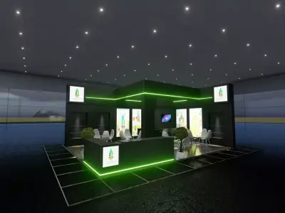 8x6 Exhibition Stand 3D model