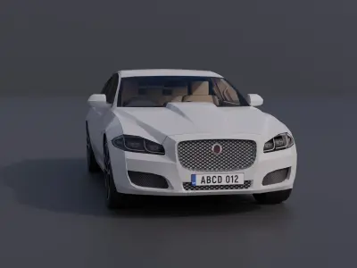 Generic Luxury Sedan 4 Low-poly 3D model