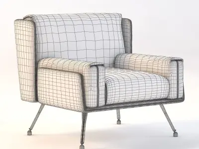 A and A Residential Lounge Chair 3D model