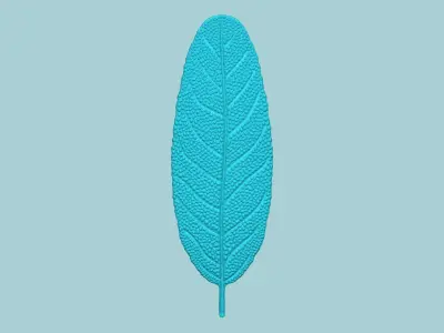Sage Leaf Mold - Artificial Herb Molding Tool 3D print model