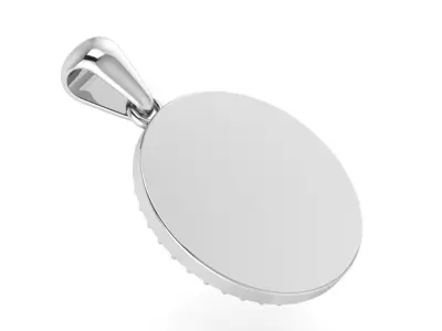 Heart Circle Pendant 1947 3D print model