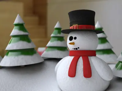 Snowglobe Animated 3D model