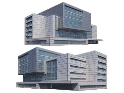 Concept 3D Modern Architectural Building Models 002 3D model