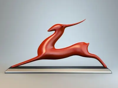 Resting Antelope P 3D print model