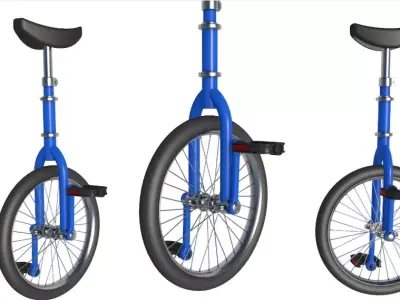 Unicycle 3D model