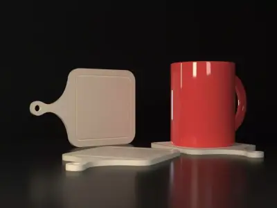 Cutting Board Coasters  3D print model