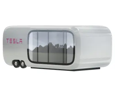 the Tesla Tiny House 3D model