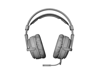 Headphones Low-poly 3D model