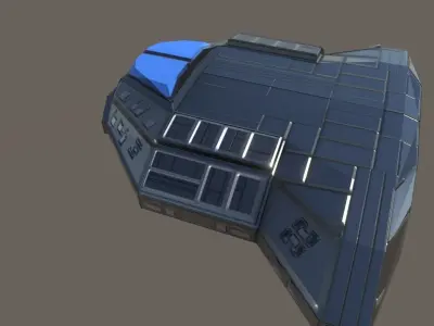 Cargo ship Free low-poly 3D model