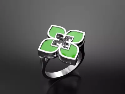 Venetian princess ring 3D print model