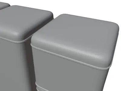 Metal boxes HG2 3D model