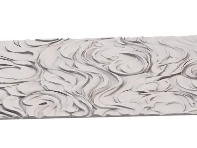 decor set wall panel wall relief mural CNC 49 3D model