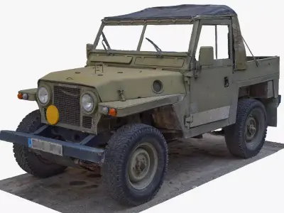 Land Rover Military Lightweight SUV 16384 x 16384 texture  3D model