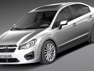 Subaru Impreza Sedan 2013 3D model