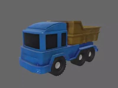 Truck Toy Low-poly 3D model