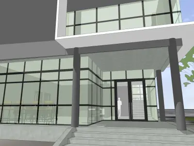 Compact office  3D model