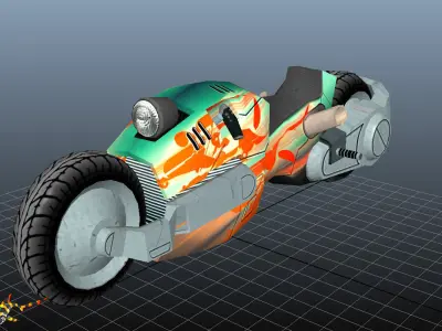 URBAN BIKE Low-poly 3D model