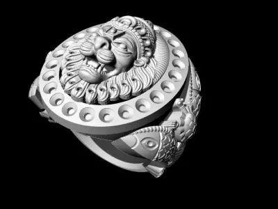 narsimha ring 3dm file 3D print model