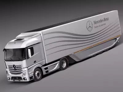 Mercedes Actross AeroTrailer 2014 3D model