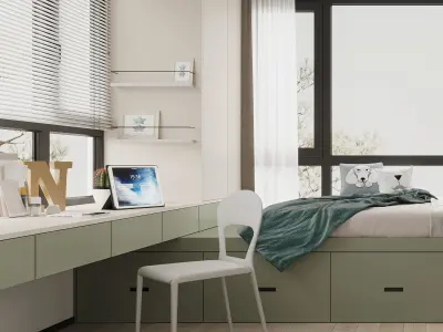 room Modern tatami boy 3D model