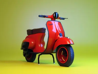 3d vespa miniature for printing 3D print model