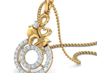 Diamond Locket Set 3D print model 2