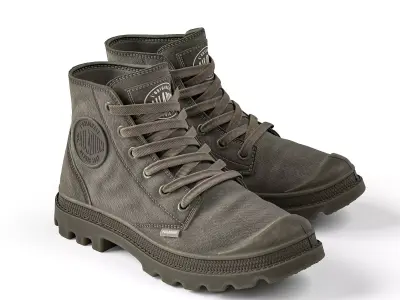 Boots street style Canvas 3D model