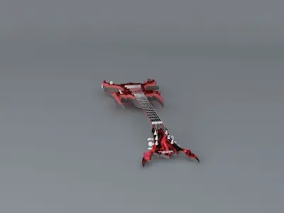 Inferno guitar Free 3D model
